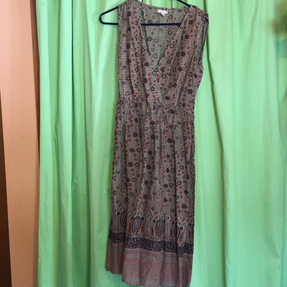 Kiko size Medium Tan Dress